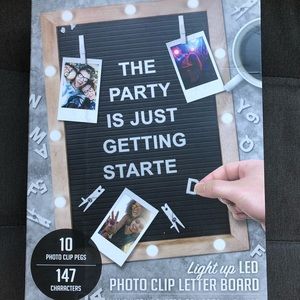 Photo Clip letter board